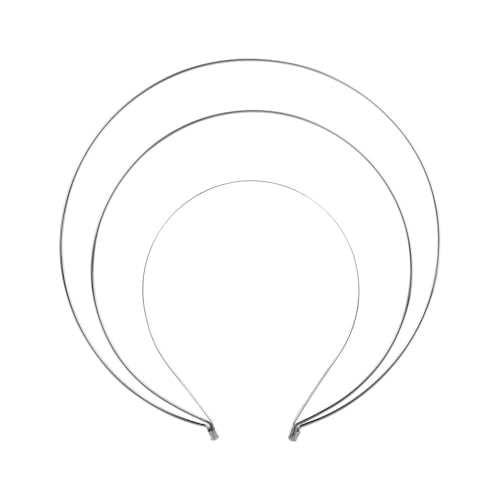 Silberne Göttin Kopfschmuck - Mehrschichtige Haarkrone mit Metallbasis, DIY Haarreifen für Frauen und Mädchen, Haarschmuck von Ymhapp