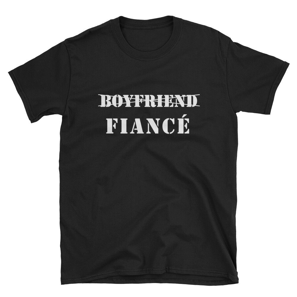 Freund Verlobter Shirt, Zukünftigen Ehemann, Zukunft Herr Und Frau, Ich Sagte Ja, Engagement Verlobungsgeschenk, Verlobten Bachelorette Party Shirt von YnaCom