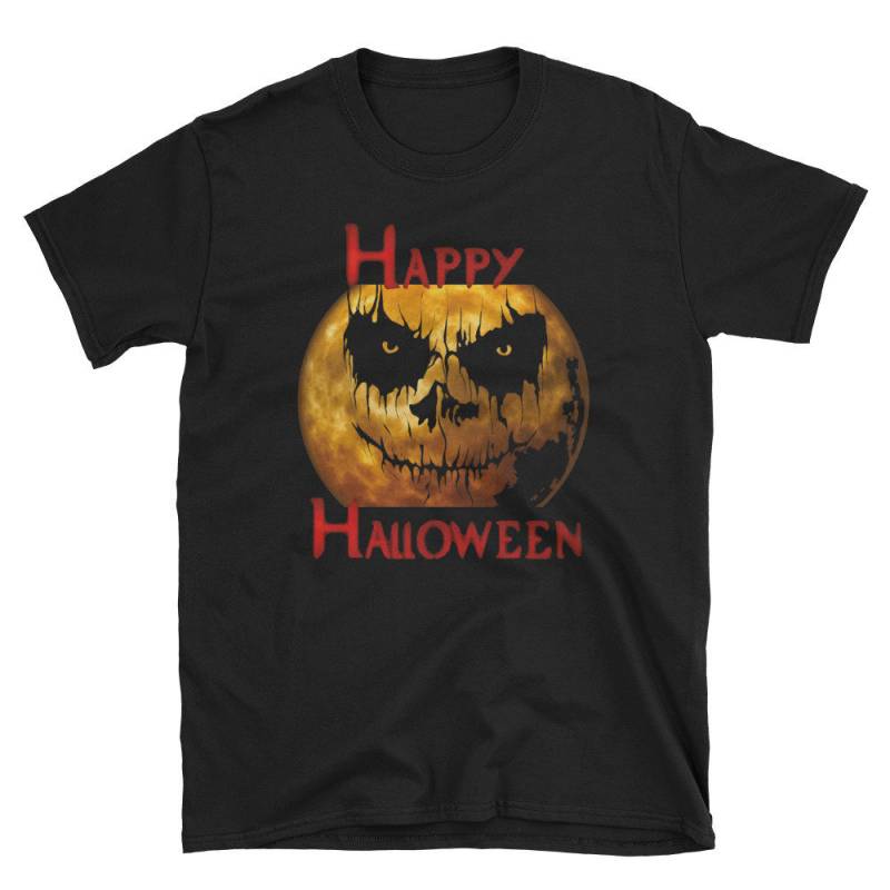 Glücklich Halloween Shirt - Lustige T-Shirts Hexen T Shirts Frauen Und Männer Halloween-T-Shirt von YnaCom