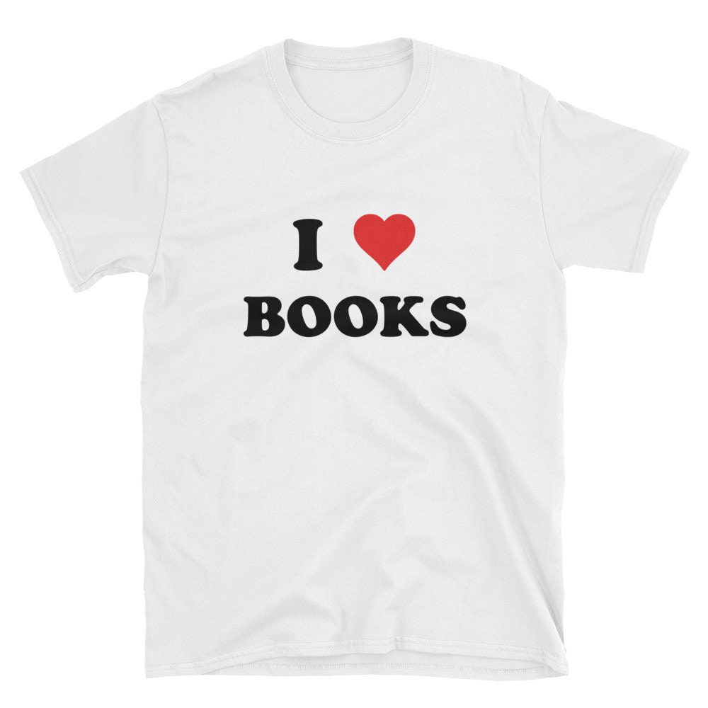 Ich Liebe Bücher Tshirt, Buchliebhaber Geschenk Unisex T-Shirt, Wort Nerd Geschenkideen, Abschlussfeier Geschenke Shirts Glücklicher von YnaCom