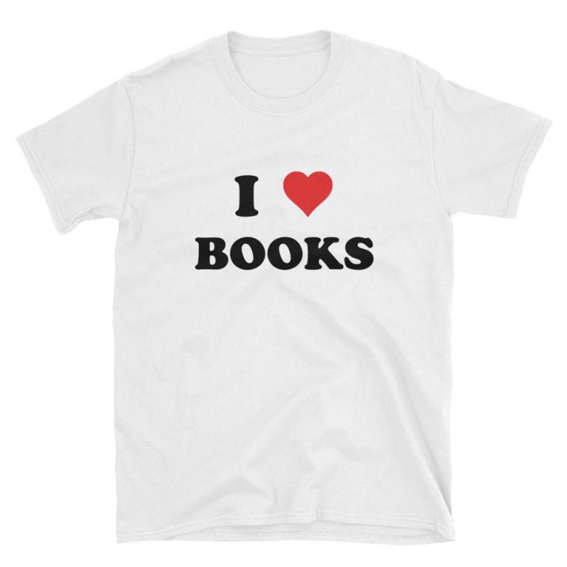 Ich Liebe Bücher Tshirt, Buchliebhaber Geschenk Unisex T-Shirt, Wort Nerd Geschenkideen, Abschlussfeier Geschenke Shirts Glücklicher von YnaCom