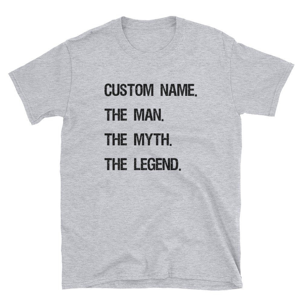 Personalisiertes Shirt Der Mann Mythos Die Legende Vatertag Geschenk Opa Papa Onkel Vater Und von YnaCom
