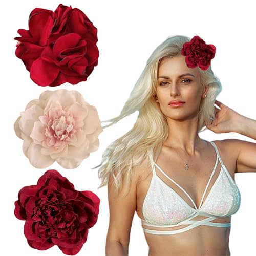 3 Stück Blumen Haarspangen Haarclip, Hawaii-Blumen-Haarspangen für Frauen, Mehrfarbig Rosen Haarnadeln Haarschmuck, für Party Strand Hochzeit Halloween Karneval Maskerade Make up. 3 Stück Blumen Haarspangen Haarclip, Hawaii-Blumen-Haarspangen für Frauen, Mehrfarbig Rosen Haarnadeln Haarschmuck, für Party Strand Hochzeit Halloween Karneval Maskerade Make up. von Ynkkvre