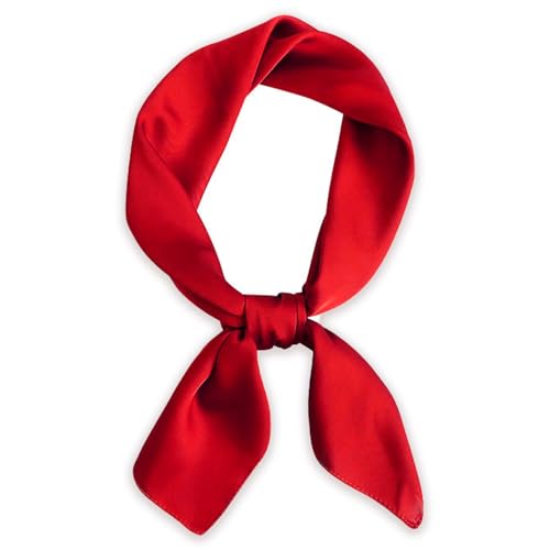 Ynkkvre Damen Seidentuch Seide Leicht Seidenschal, Seidenkopftuch, Einfarbiger Weicher Seidentuch, Halstuch Größe 70 cm x 70 cm, Seiden schal Scarf Bandana Taschentuch Ansatz Handgelenk Kopftücher von Ynkkvre