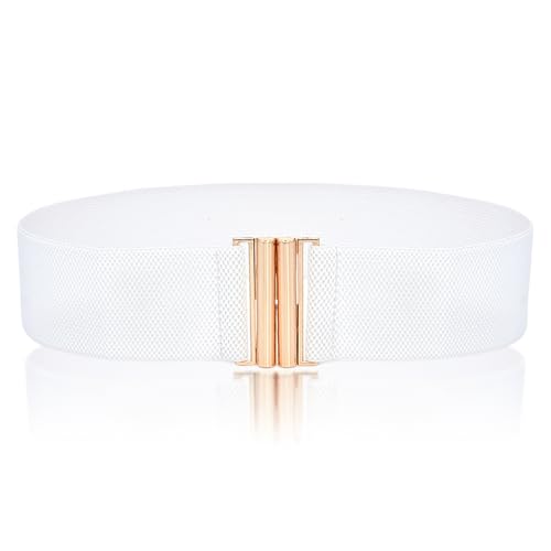 Ynkkvre Wide Elastic Belt for Women, Skinny elastische Taille Gürtel Gold, Elastischer Taillengürtel Mode Taillen Bund, 1 Stück Ladies Dress Buckle Belt Vintage, mit Gold Schnalle, für Kleider Jeans. Ynkkvre Wide Elastic Belt for Women, Skinny elastische Taille Gürtel Gold, Elastischer Taillengürtel Mode Taillen Bund, 1 Stück Ladies Dress Buckle Belt Vintage, mit Gold Schnalle, für Kleider Jeans. von Ynkkvre