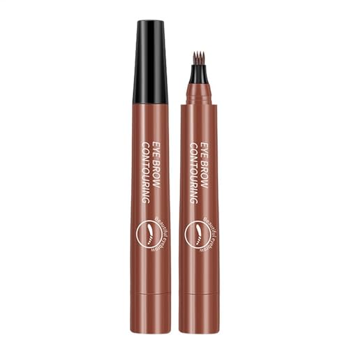 Microblading-Augenbrauenstift | Schweißfester Augenbrauen-Tönungsstift mit 4 Spitzen,Flüssiger Augenbrauenstift, langlebiger Augenbrauen-Microblading-Stift von Ynnhik