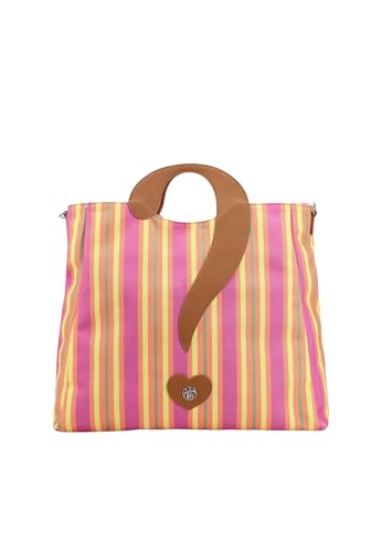 Ynot? Damentasche Square Shopping Medium Stripes Linie Iconica Mare., Orange Ynot? Damentasche Square Shopping Medium Stripes Linie Iconica Mare., Orange von Ynot?