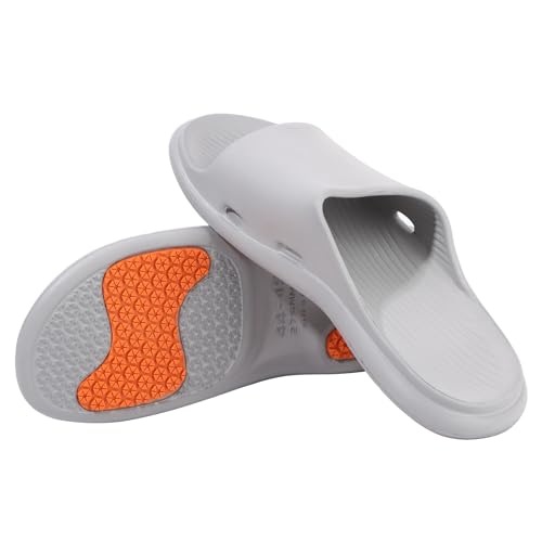 Ynport Crefreak Herren Damen Rutschfeste Rutschdämpfer Sommer Badezimmer Baden Zuhause Hausschuhe Offene Zehen Slide Sandalen Unisex Strand Pool Hausschuhe,Grau, EU 42-43 Ynport Crefreak Herren Damen Rutschfeste Rutschdämpfer Sommer Badezimmer Baden Zuhause Hausschuhe Offene Zehen Slide Sandalen Unisex Strand Pool Hausschuhe,Grau, EU 42-43 von Ynport Crefreak