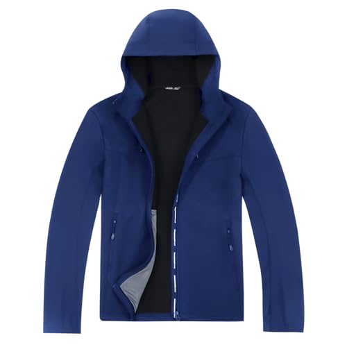 Ynport Crefreak Herren Warme Softshell Fleece Gefütterte Jacke Outdoor Wasserabweisende Kapuzenjacke Lässige Windjacke zum Wandern Wandern Camping von Ynport Crefreak