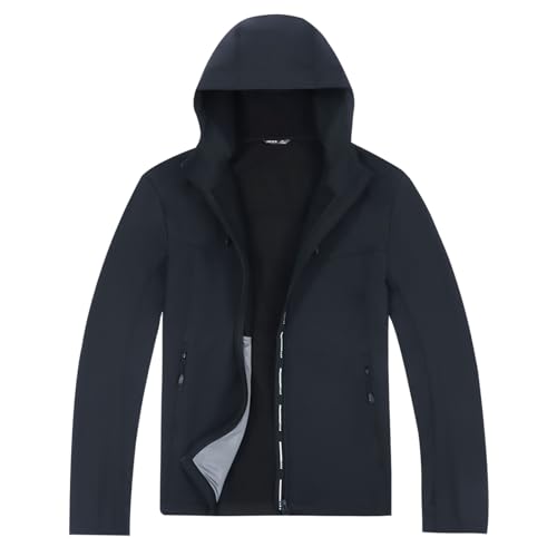 Ynport Crefreak Herren Warme Softshell Fleece Gefütterte Jacke Outdoor Wasserabweisende Kapuzenjacke Lässige Windjacke zum Wandern Wandern Camping von Ynport Crefreak