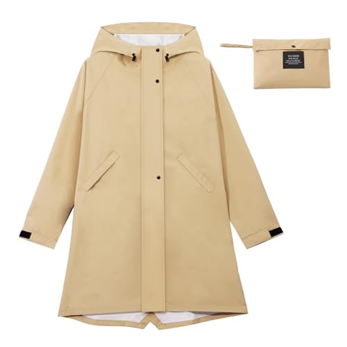 Ynport Crefreak Regenjacken für Frauen Leichter Wasserdichter Regenmantel Lange Regenmäntel mit Kapuze Outdoor Windbreaker Travel Trenchcoat Packable Regenbekleidung, Khaki, L Ynport Crefreak Regenjacken für Frauen Leichter Wasserdichter Regenmantel Lange Regenmäntel mit Kapuze Outdoor Windbreaker Travel Trenchcoat Packable Regenbekleidung, Khaki, L von Ynport Crefreak