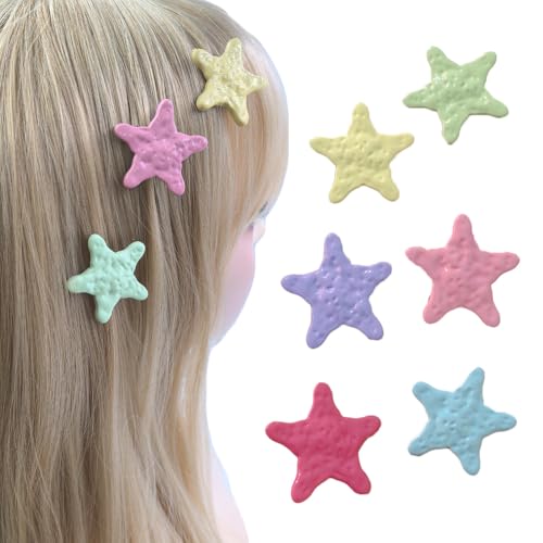Haarspangen in Sternform, für Damen und Mädchen, Haar-Accessoires, Mini-Sterne, 3,8 cm, 6 Stück Haarspangen in Sternform, für Damen und Mädchen, Haar-Accessoires, Mini-Sterne, 3,8 cm, 6 Stück von Ynxee