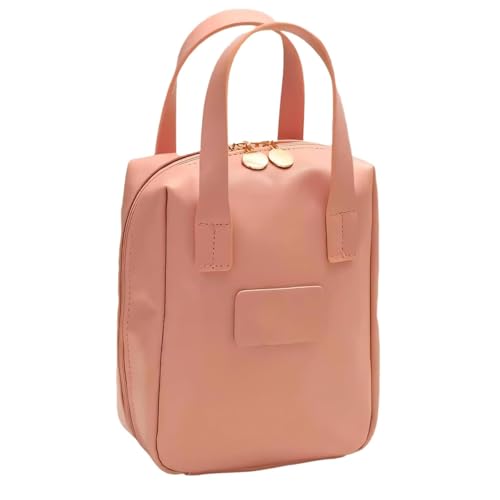 Ynyjzz Cureaway Reise-Kosmetiktasche, große Kapazität, weit geöffnete Reise-Kosmetiktasche, 4-in-1 Puffy Multifunktionaler Kulturbeutel für Frauen mit Trennwand und Griff, A-rosa, 1 Stück von Ynyjzz