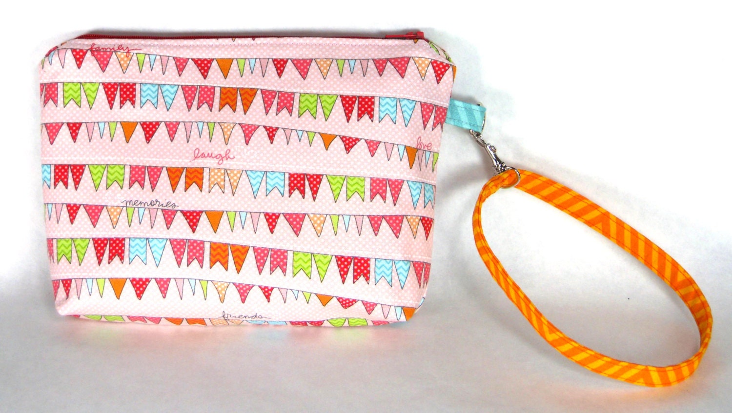 Helle Flaggen Rosa Inspirierende Armband/Kleine Geldbörse Handtasche Oder Kosmetiktasche von YobabsShop