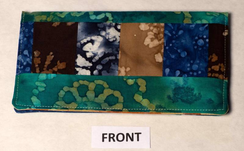 Schöne Scheckheft Cover - Batik Patchwork, Mit Vielen Veranstalter Funktionen von YobabsShop