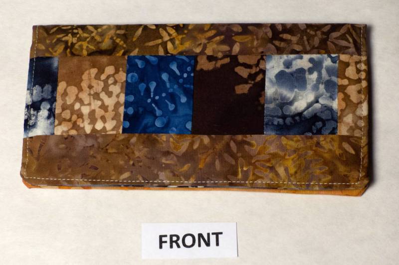 Schöne Scheckheft Cover - Batik Patchwork, Mit Vielen Veranstalter Funktionen von YobabsShop