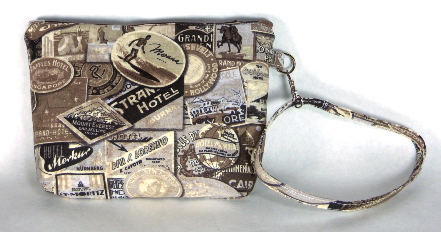 Vintage-stil Reise Aufkleber/Aufkleber Armband/Kleine Geldbörse Handtasche Oder Kosmetiktasche von YobabsShop