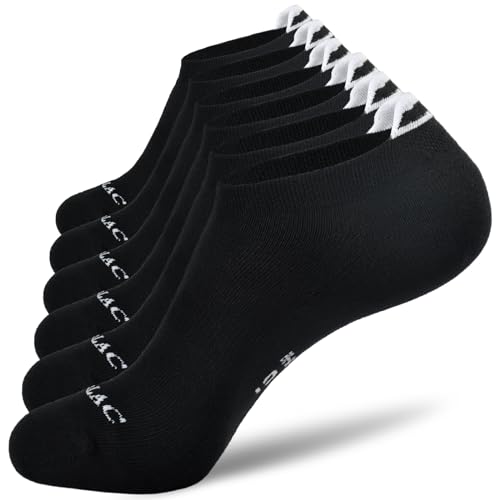 Yobenki Sneaker Socken Herren Damen 39-42 43-47 47-50 35-38, 3/6 Paar Sportsocken Atmungsaktive Knöchel Socken Kurze Laufsocken Antirutsch Unisex Halbsocken von Yobenki