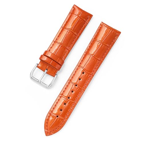 Yobohui Lederbänder 12 mm - 22 mm Lackleder Ersatzbänder Armband Armbänder(Lightbrown,14mmwide) von Yobohui