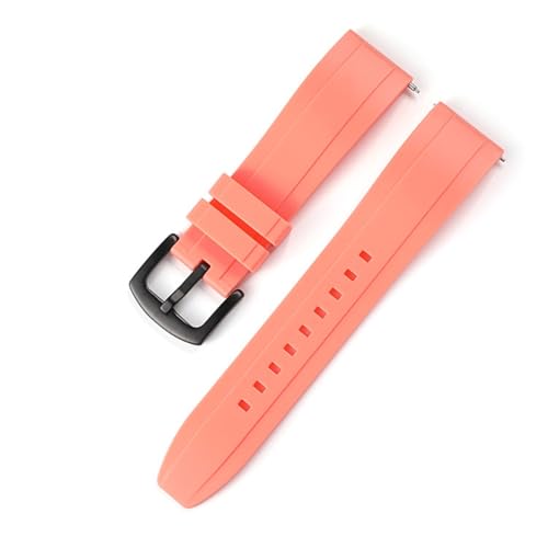 Yobohui Silikon-Uhrenarmbänder 18 mm 20 mm 22 mm 24 mm 26 mm Gummi-Uhrenarmbänder mit Schnellverschluss-Ersatzbändern(Pink,Width18mm) von Yobohui