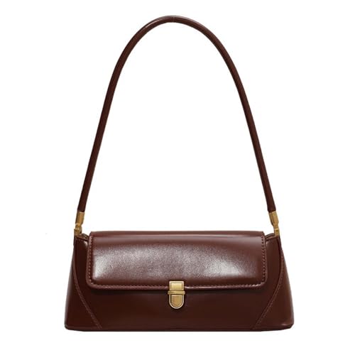 Yobohui Unterarm-Umhängetasche aus Leder Damenhandtasche Quadratische Tasche mit großem Fassungsvermögen Geeignet for den täglichen Gebrauch(Coffee) von Yobohui