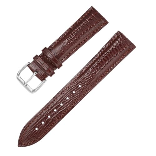 Yobohui Vintage-Lederarmbänder 12 mm – 22 mm Unisex-Lederarmbänder Ersatzarmbänder for Uhren(Brown,Width12mm) von Yobohui