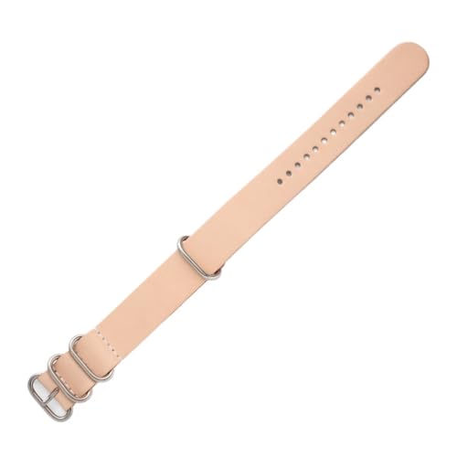 Yobohui Vintage Lederarmband 14mm - 24mm Verstellbares Ersatzarmband Zubehör for Damen und Herren(Pink—B,Width 22mm) von Yobohui