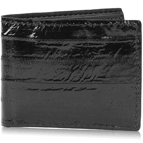 Yoder Leather Company Geldbörse aus echtem Pacific Aal Leder - Schwarz - 8 Kartensteckplätze Yoder Leather Company Geldbörse aus echtem Pacific Aal Leder - Schwarz - 8 Kartensteckplätze von Yoder Leather Company