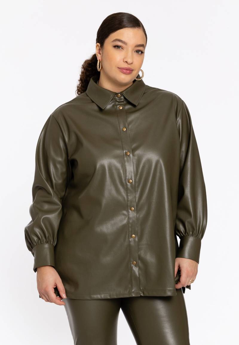 Bluse FAUX LEATHER von Yoek