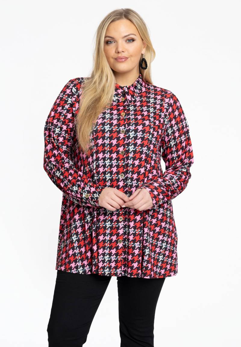 Bluse flare PIED DE POULE von Yoek