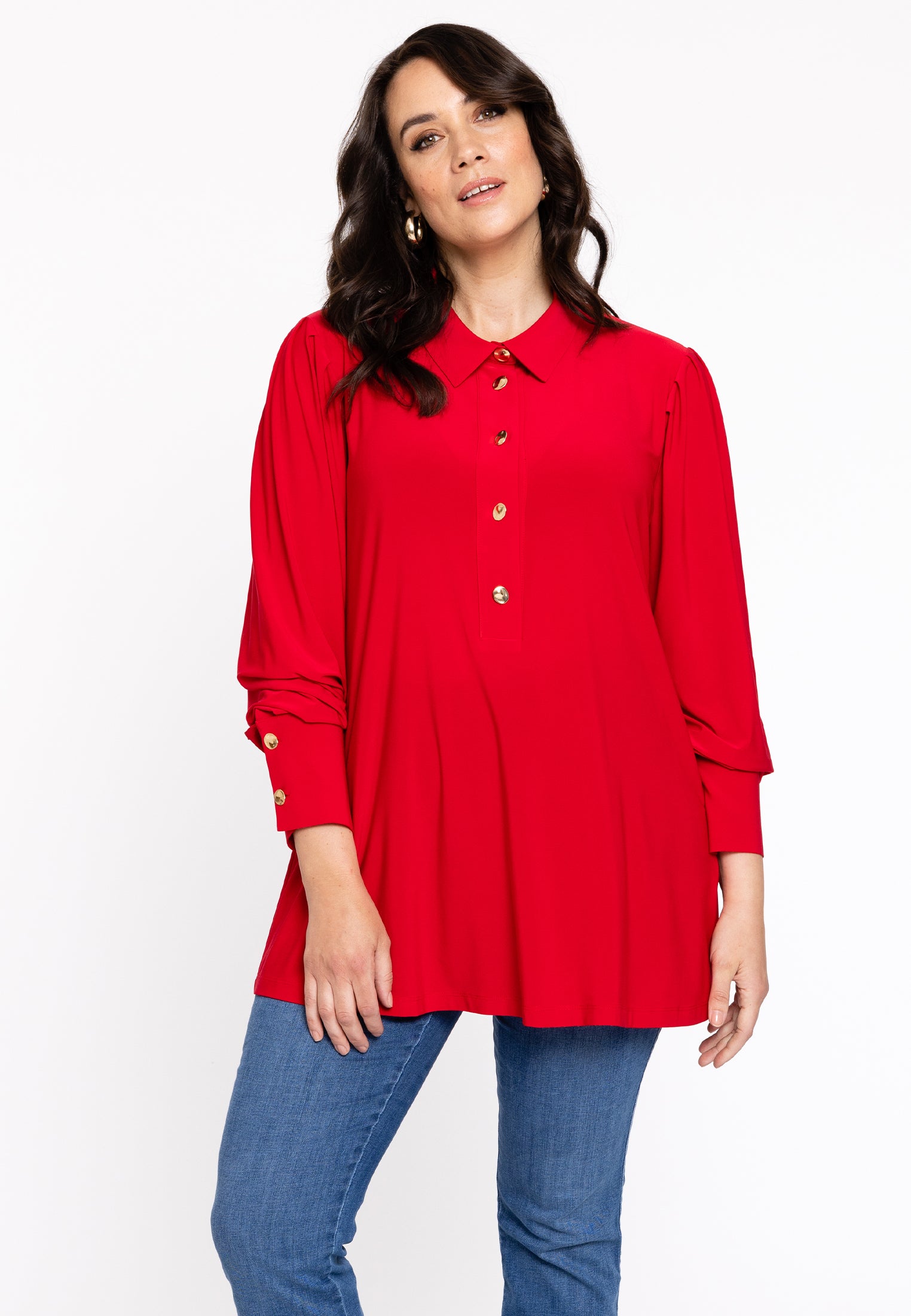 Bluse flare mit Puffärmeln DOLCE von Yoek