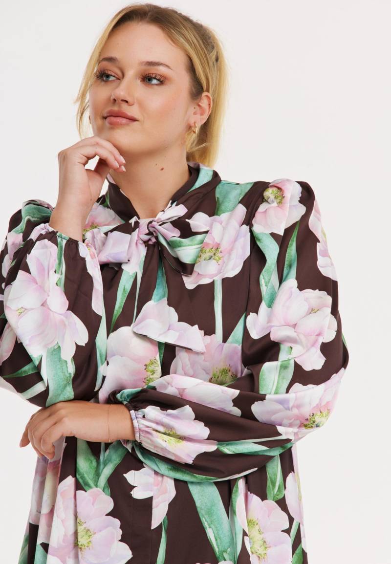 Bluse satin FIORITO von Yoek