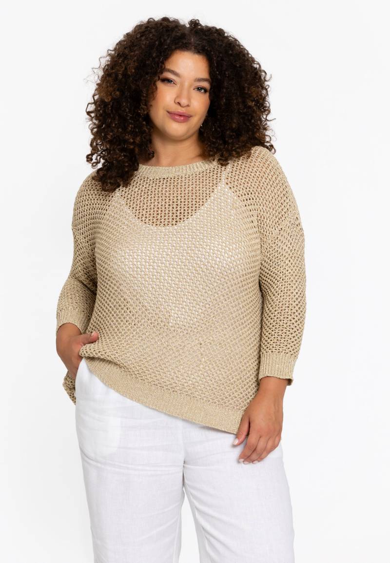 Goldener Lurexpullover von Yoek