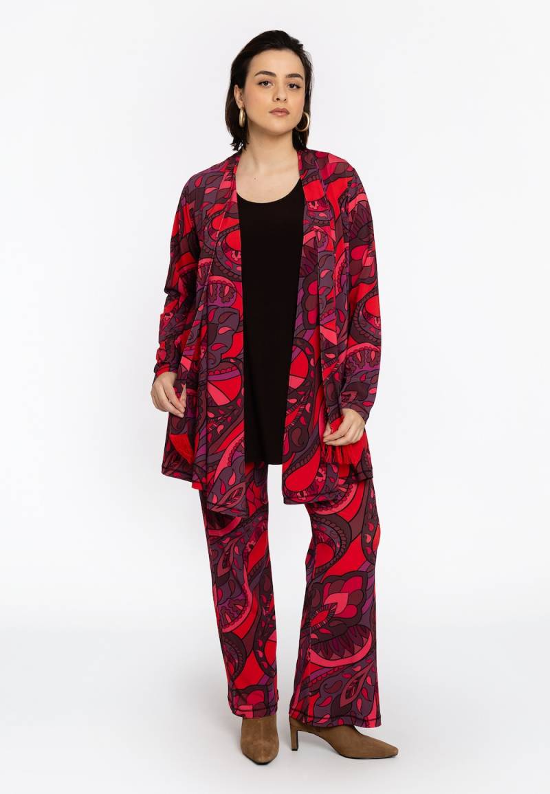 Große Größen Hose Bootcut, Damen, rot, Größe: 54/56, Happy Size DE Women von YOEK