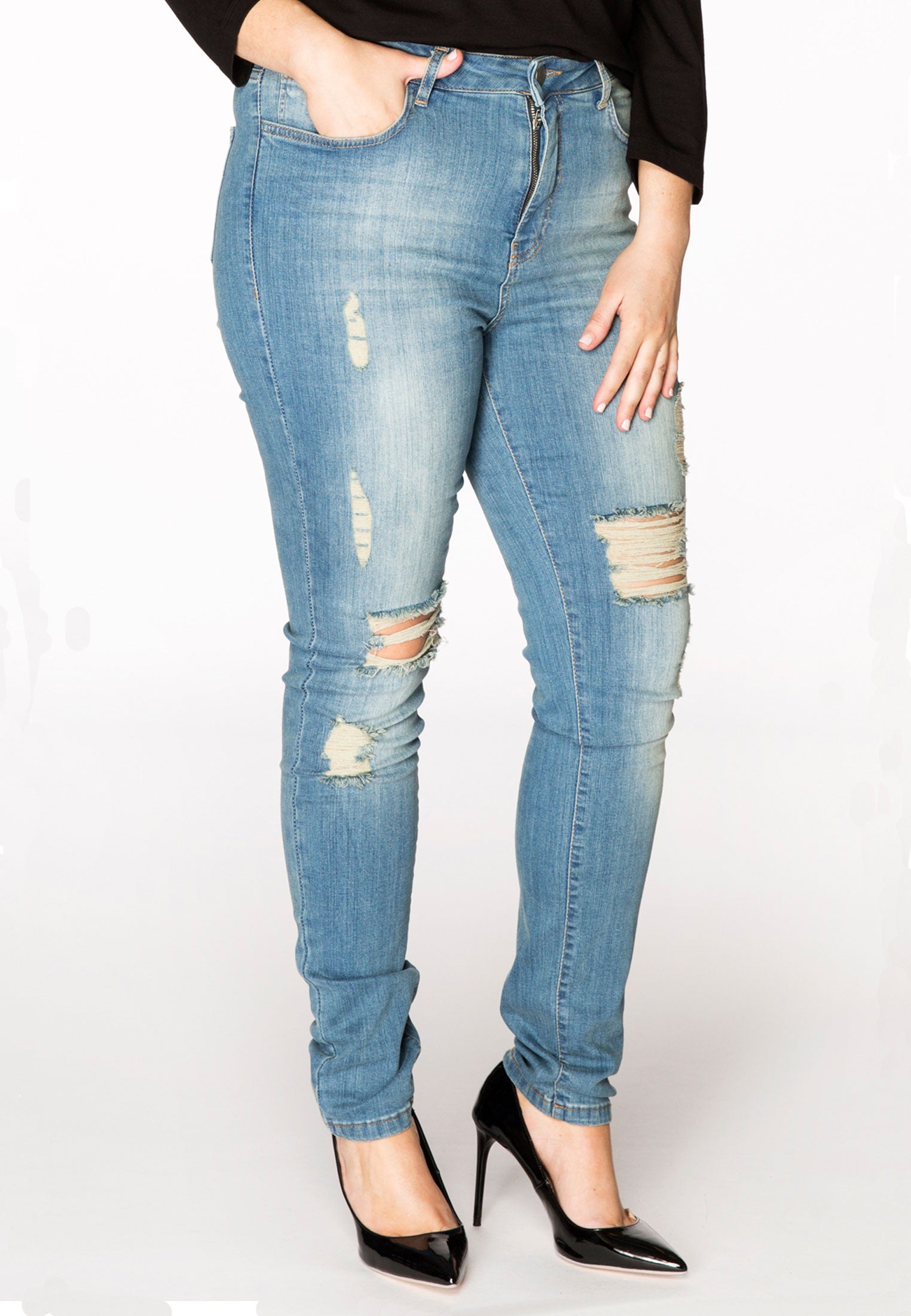Jeans big destroyment DENIM von Yoek