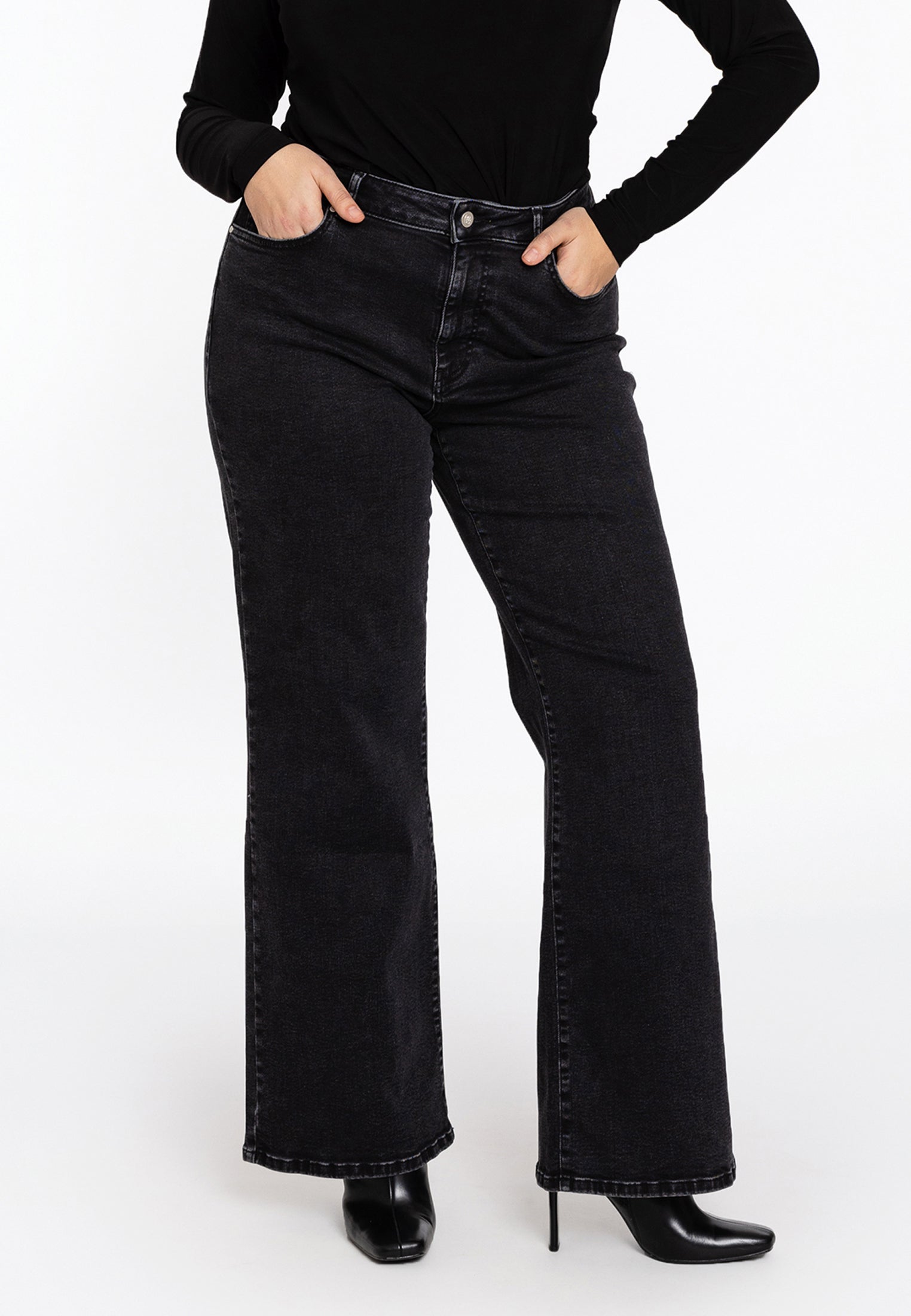 Jeans wide leg 5-pockets von Yoek