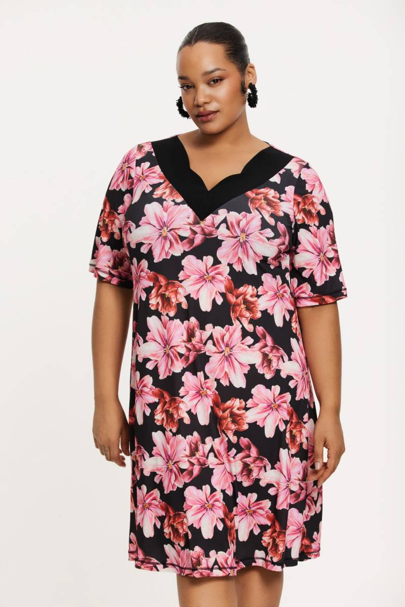 Kleid A-linie doppelter V-Ausschnitt LILIUM von Yoek