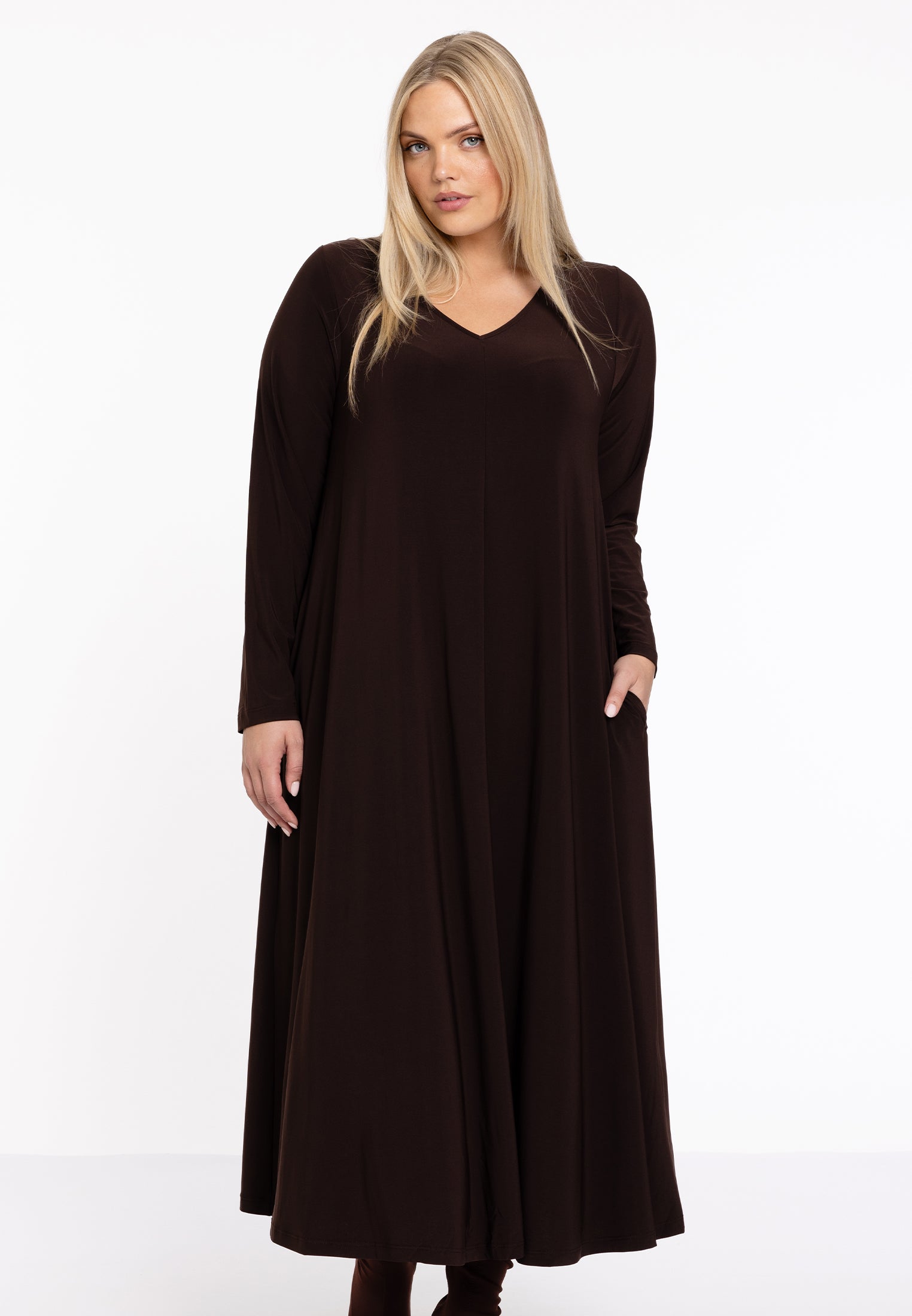 Kleid Swing lange Ärmel DOLCE von Yoek