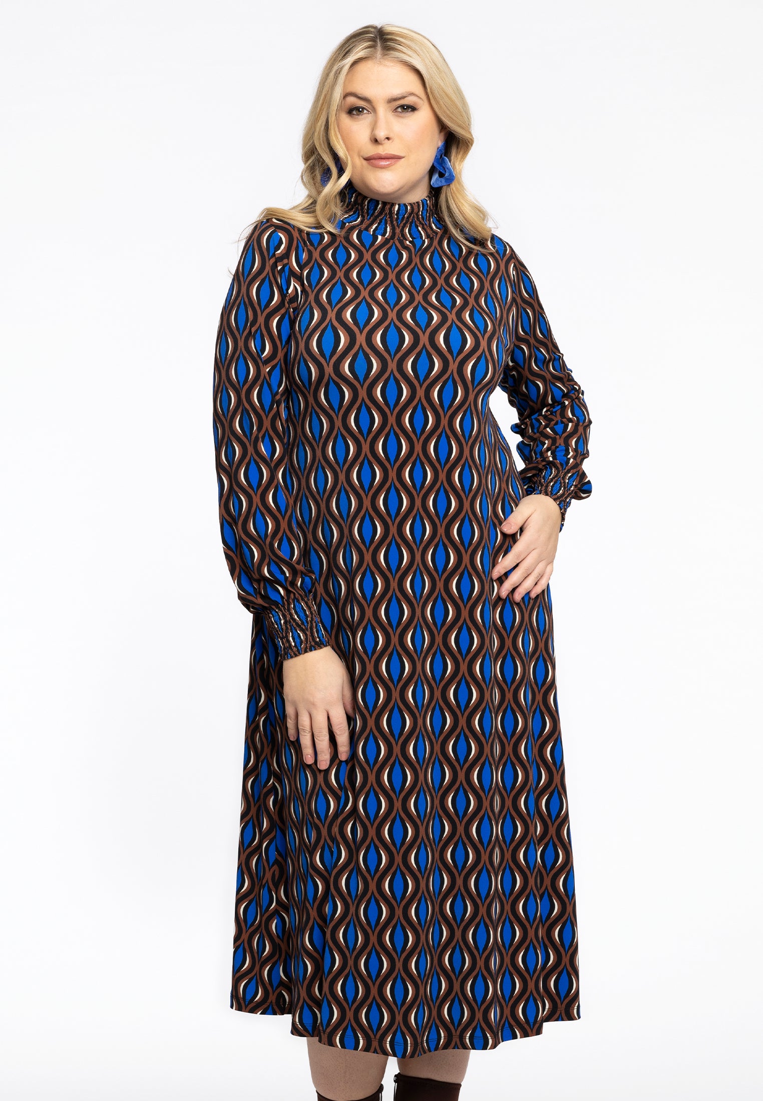 Kleid gesmokt MEANDER von Yoek