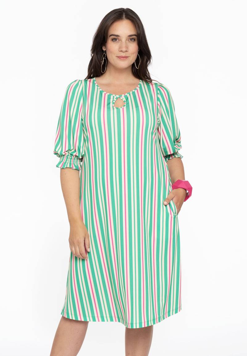 Kleid mit Puffärmeln STRIPY von Yoek