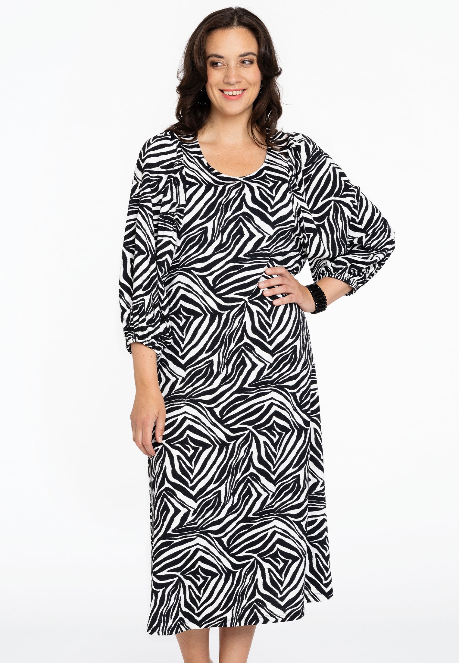 Kleid mit Puffärmeln ZAVI von Yoek