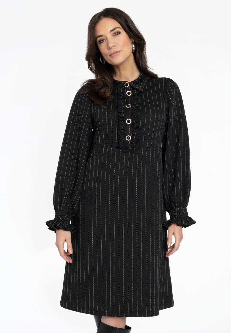 Kleid mit Rüschen PINSTRIPE von Yoek