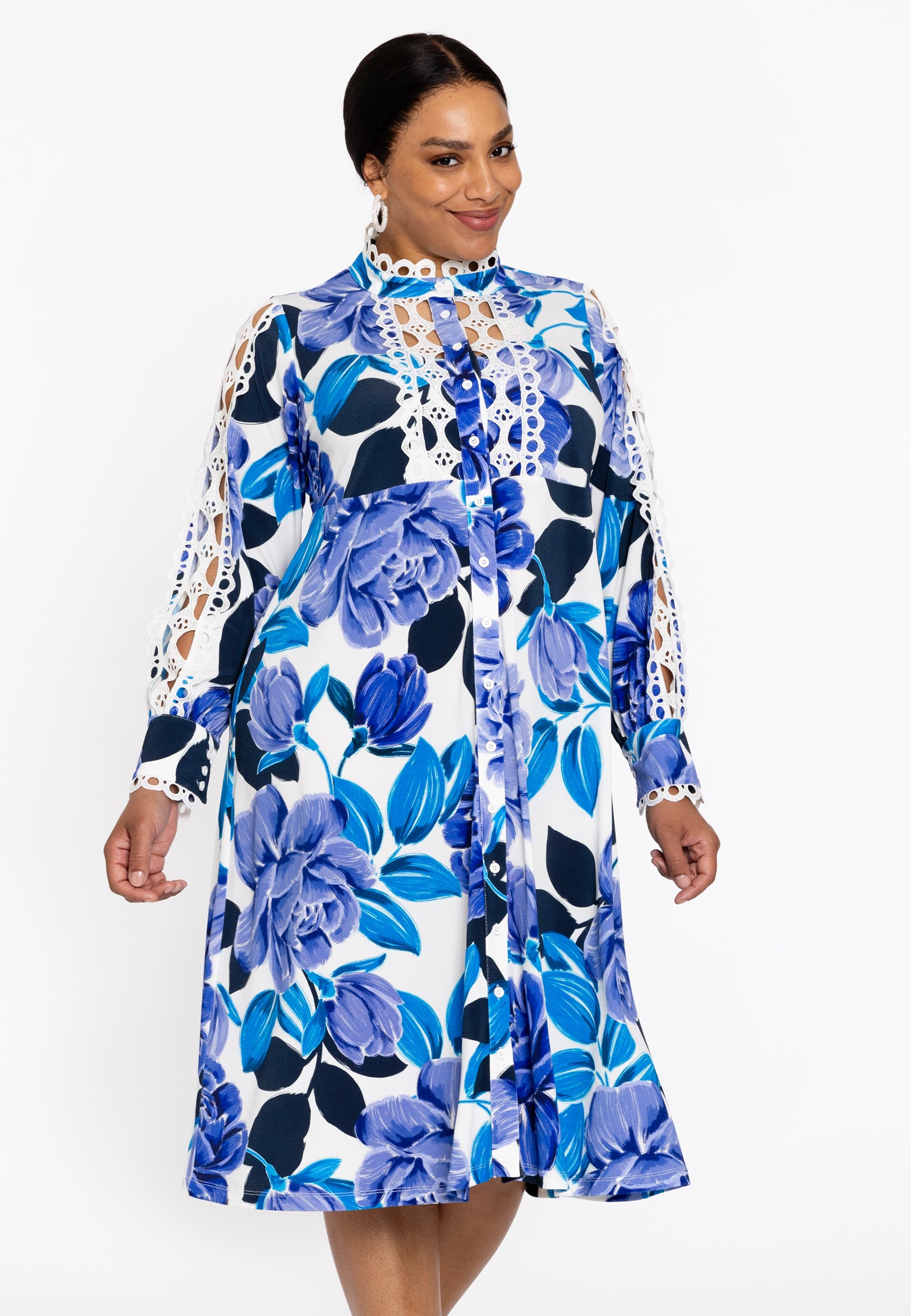 Kleid mit Spitze SILVERLING von Yoek