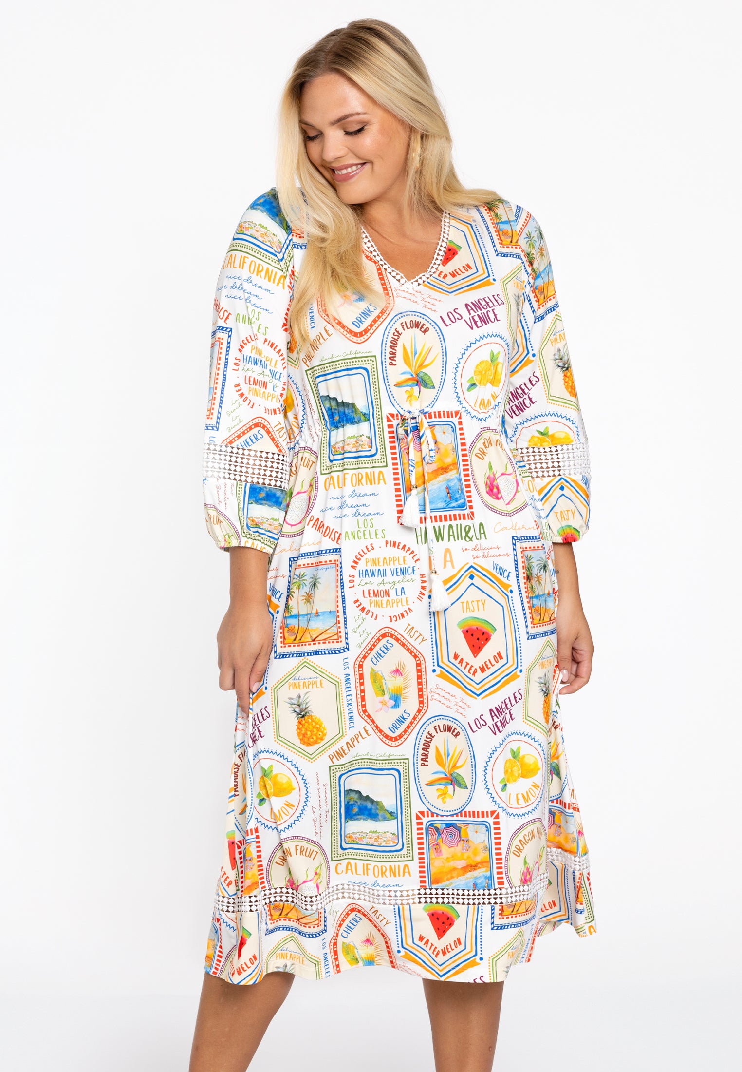 Kleid mit Spitze TROPICANA von Yoek