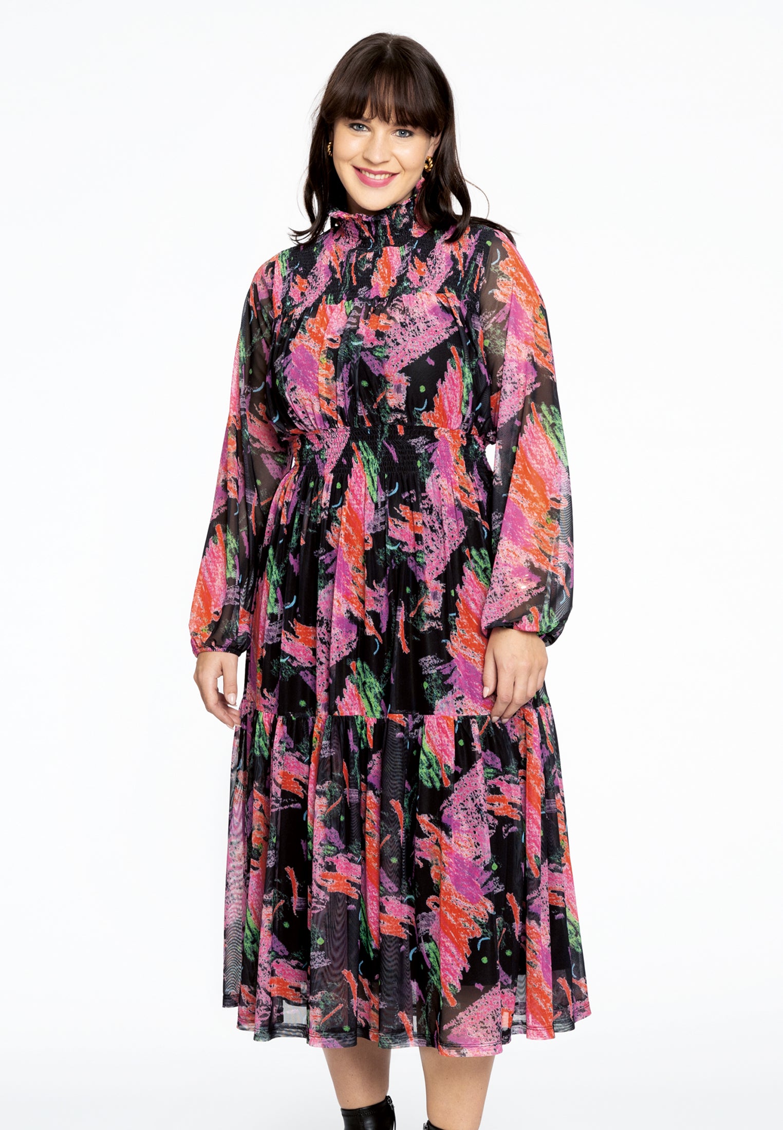 Kleid mit gesmoktem Ausschnitt SCRATCH von Yoek