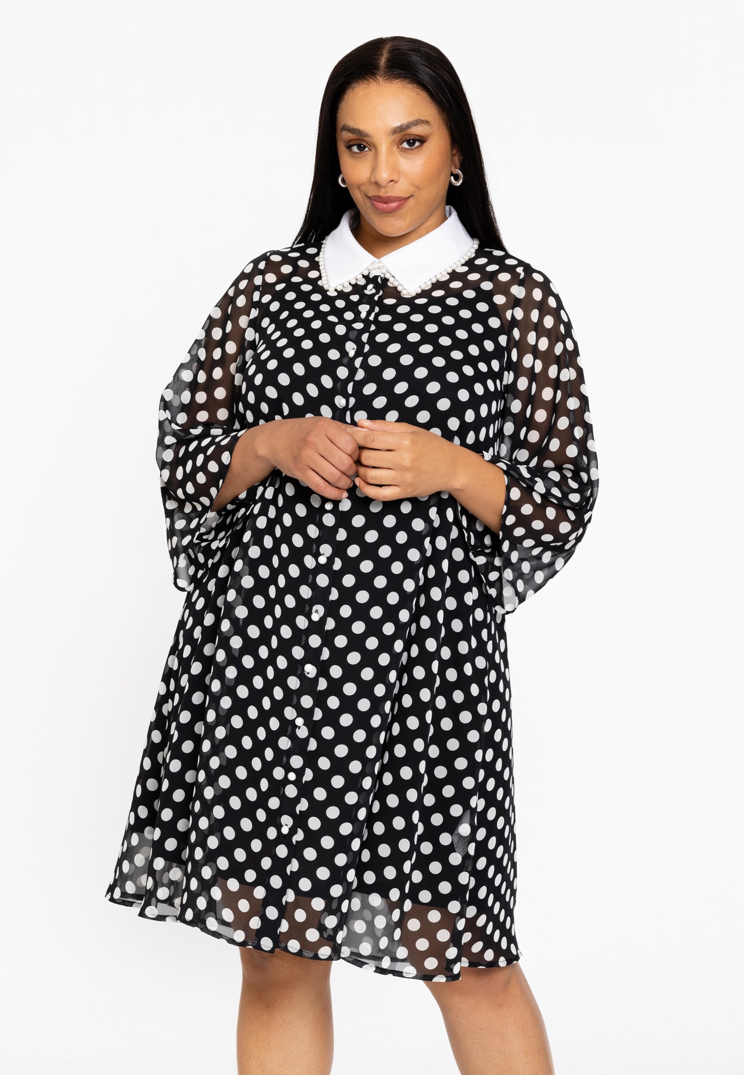 Kleid swing DOTS von Yoek