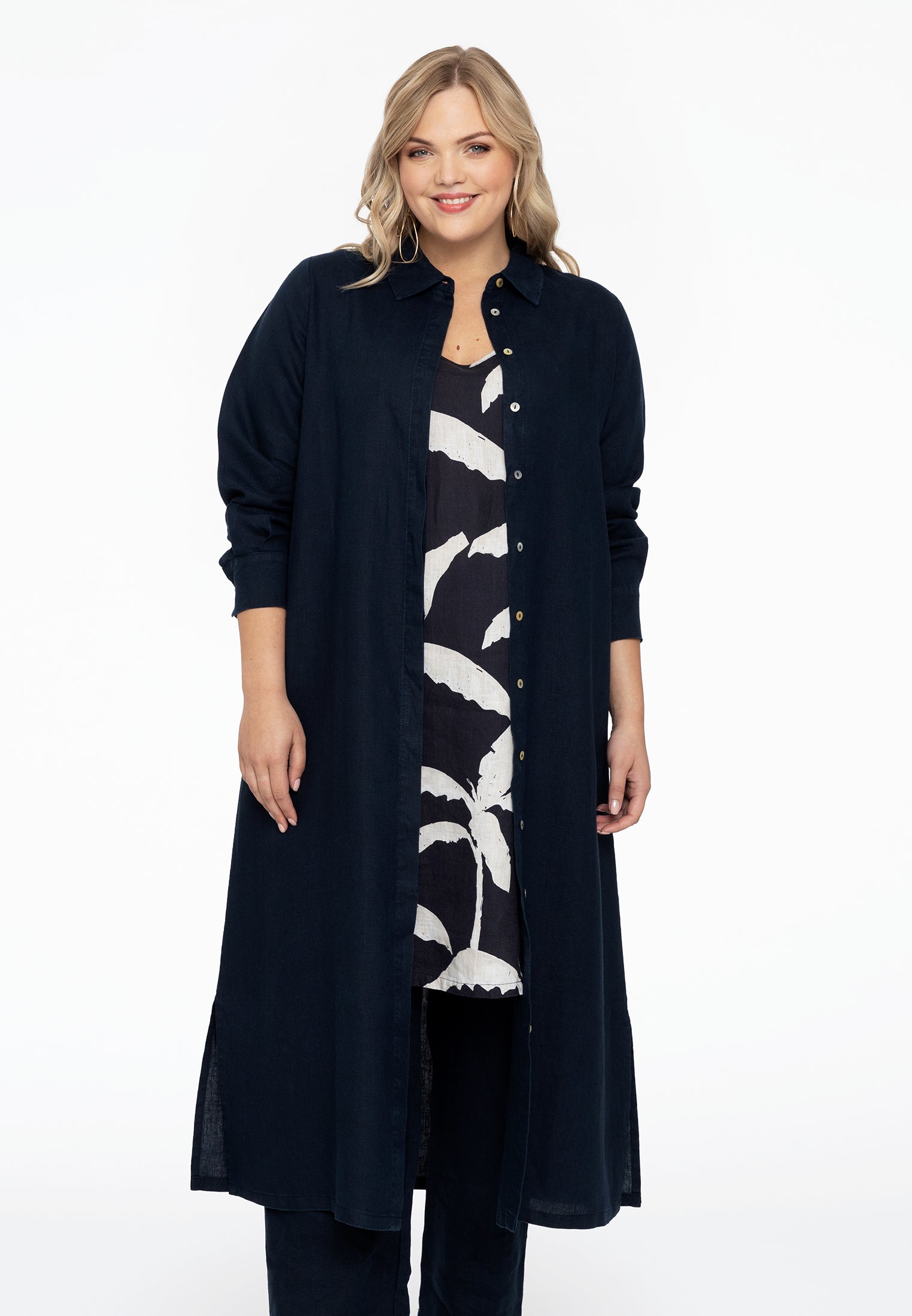 Lange Bluse LINEN von Yoek