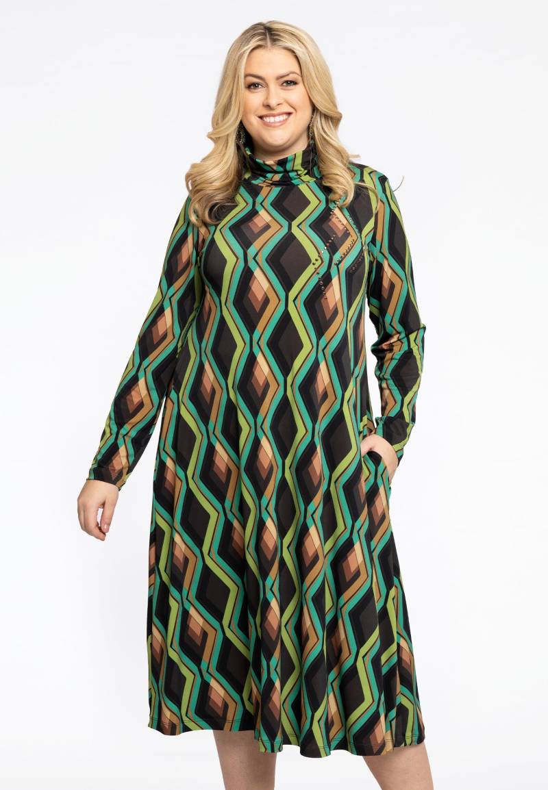 Langes Kleid Rollkragen GATSBY Strass von Yoek