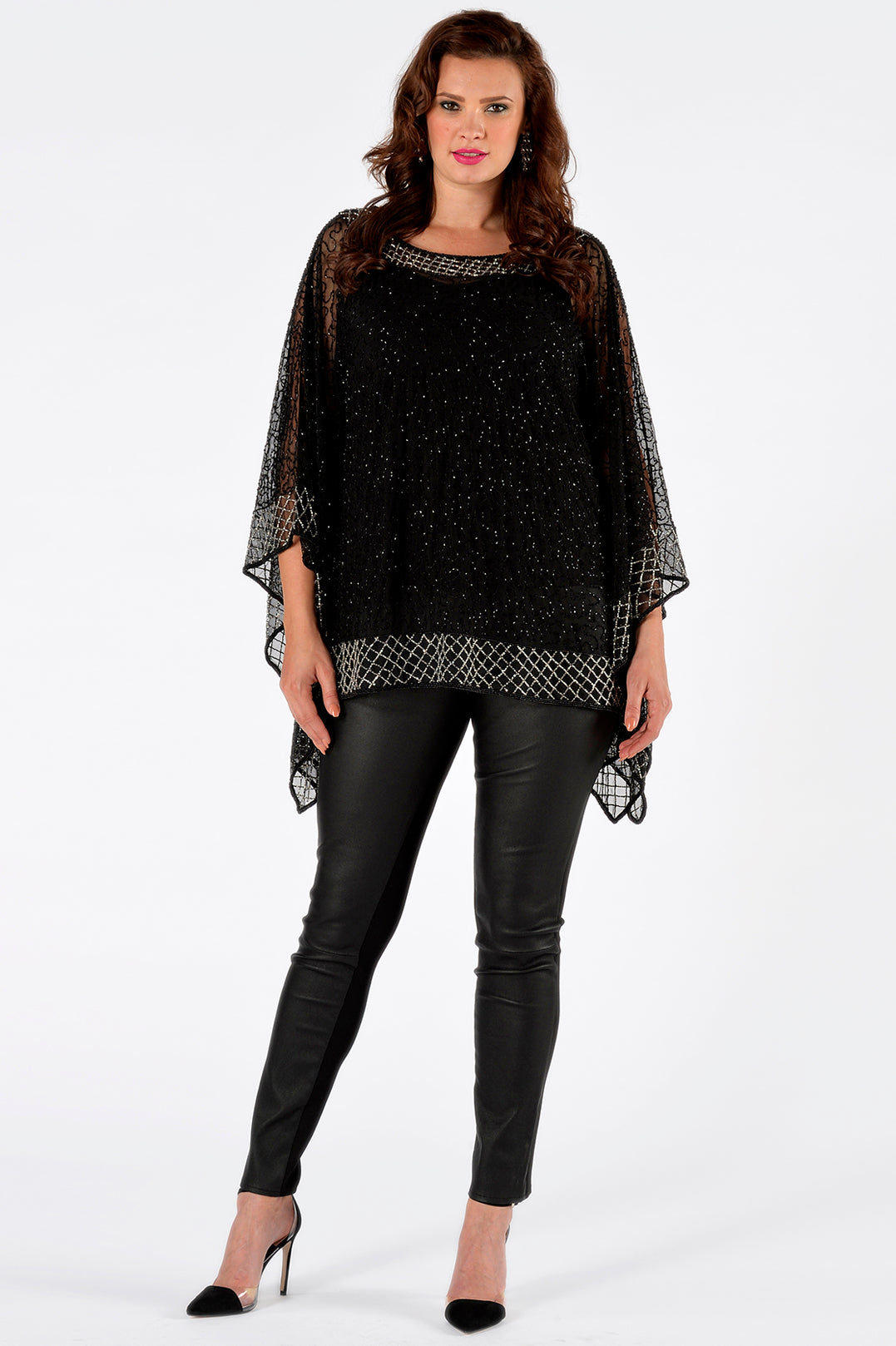 Leggings ganz Stretch Leder von Yoek