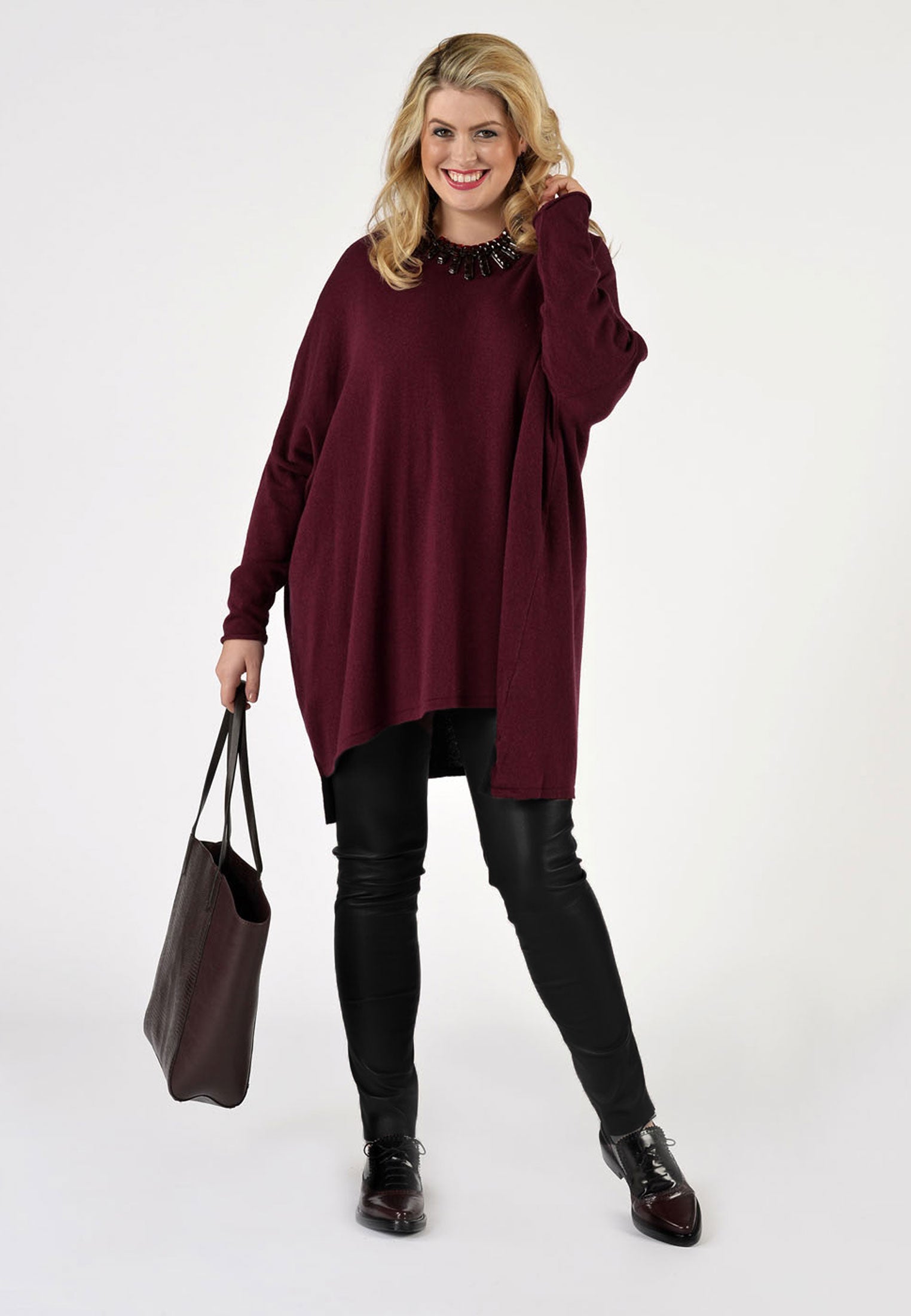 Leggings ganz Stretch Leder von Yoek